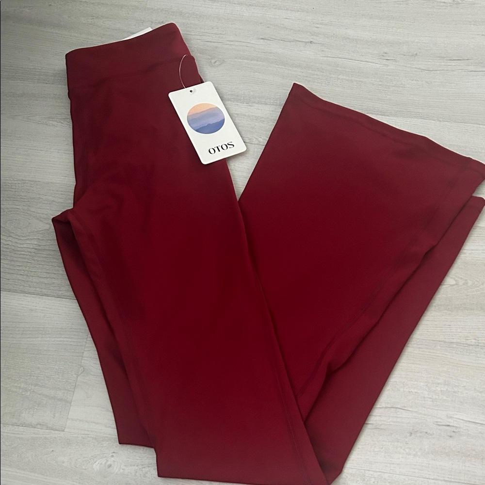 Elegant Red Flare Pants by OTOS